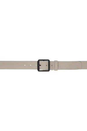STUDIO NICHOLSON Beige Leather Belt
