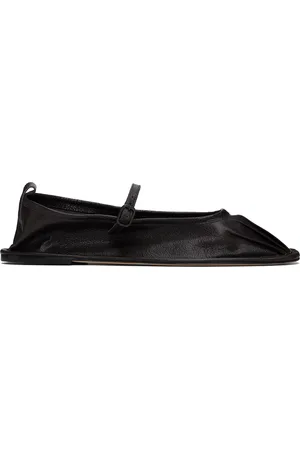 Hereu Black Dansa Supple Shiny Ballerina Flats