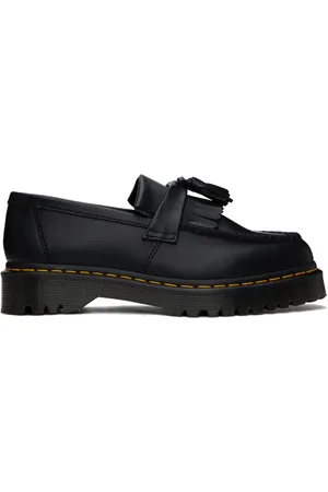 Dr. Martens Black Adrian Bex Smooth Leather Tassel Loafers