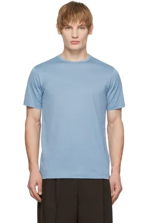 Sunspel Blue Riviera Midweight T-shirt