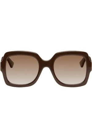 Gucci Brown Square Sunglasses