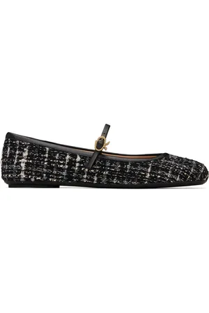 Gianvito Rossi Black Carla Ballerina Flats