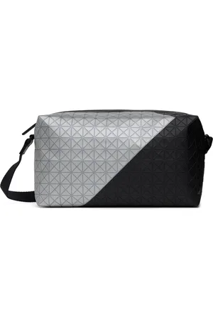 Issey Miyake Gray & Black Saddle Bag