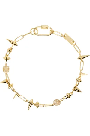In Gold We Trust SSENSE Exclusive Gold Bold Spike Necklace