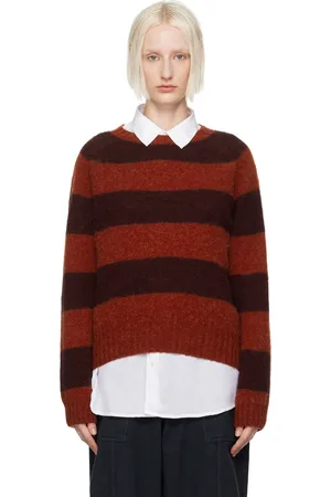 YMC Red & Purple Jets Stripe Sweater