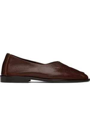 Hereu Brown Juliol Winter Supple Shiny Ballerina Flats