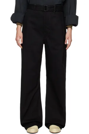 LEMAIRE Black Twisted Belt Jeans
