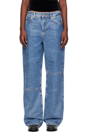 Ganni Blue Foil Izey Jeans