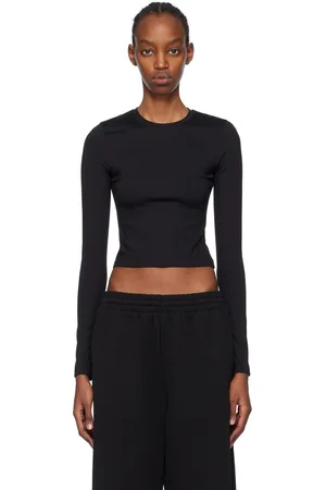 WARDROBE.NYC Black Opaque Long Sleeve T-Shirt