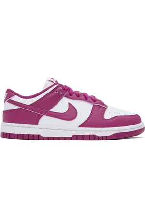 Nike White & Pink Dunk Low Next Nature Sneakers