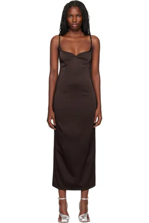 Paris Georgia Brown 09 Heart Midi Dress