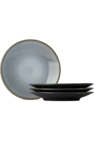 Jars Céramistes Black Tourron Dessert Plate Set