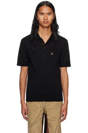 Vivienne Westwood Black Embroidered Polo