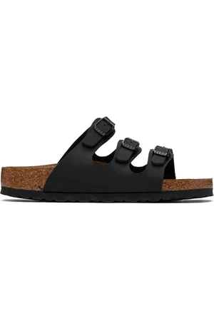 Birkenstock Black Narrow Florida Soft Footbed Sandals
