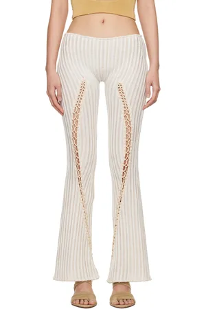 Isa Boulder SSENSE Exclusive Beige Centipede Trousers