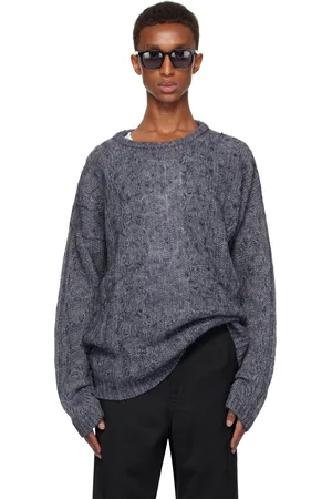 OUR LEGACY Blue Popover Sweater