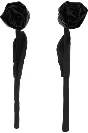 Simone Rocha Black Rose Earrings