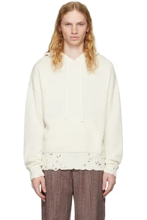 Marni White Dishevelled Hoodie