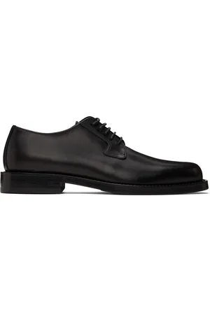 DRIES VAN NOTEN Black Leather Derbys