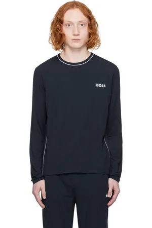 HUGO BOSS Navy Balance Long Sleeve T-Shirt