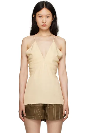 Totême Beige Draped Camisole