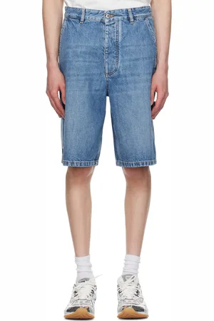 Bottega Veneta Blue Vintage Denim Cargo Shorts