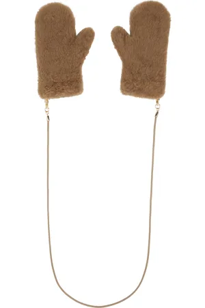 Max Mara Beige Ombrat2 Mittens