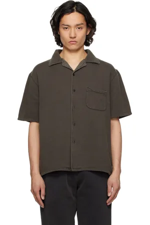 Les Tien Black Heavyweight Cuban Shirt