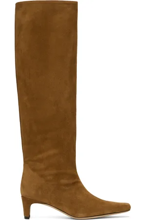 Staud Tan Wally Suede Tall Boots