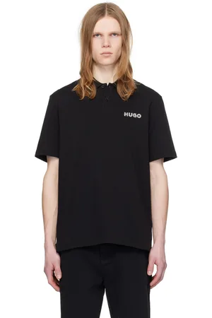 HUGO BOSS Black Embroidered Polo