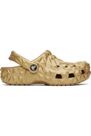 Crocs Gold Classic Metallic Geometric Clogs