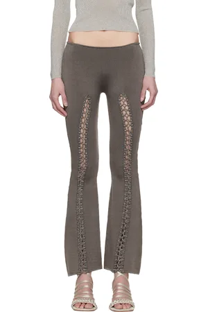 Isa Boulder Gray Suture Front Lounge Pants