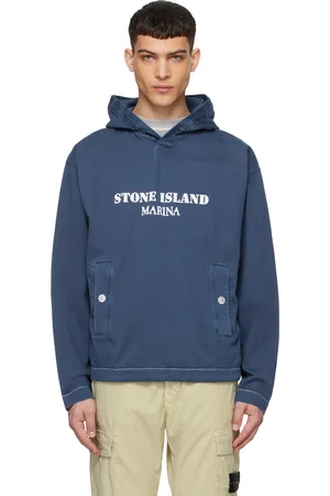 Stone Island Navy Old Treatment Hoodie