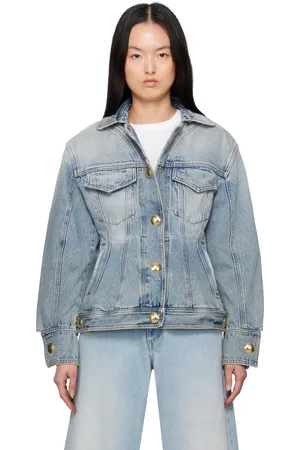DARKPARK Blue Gwen Bustier Denim Jacket