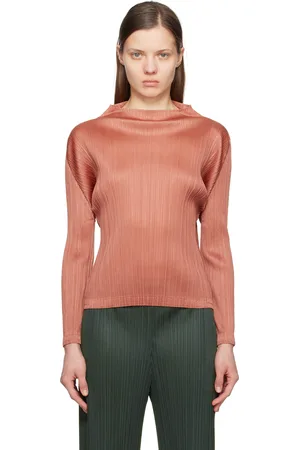 PLEATS PLEASE ISSEY MIYAKE Brown Monthly Colors December Top