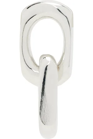 Martine Ali Silver Diamond Link Drop Single Earring