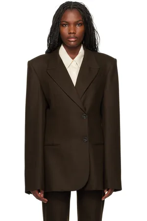 The Frankie Shop Brown Morrison Crossover Blazer