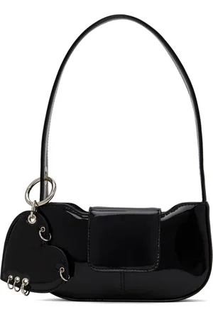 Justine Clenquet Black Dylan Patent Bag