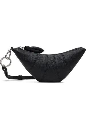 LEMAIRE Black Crossbody Croissant Coin Pouch