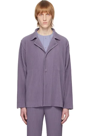 Issey Miyake Purple Tailored Pleats 1 Blazer