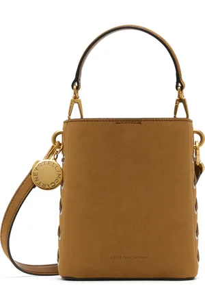 Stella McCartney Brown Whipstitched Bucket Bag