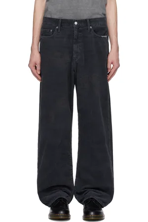 NEIGHBORHOOD Black Savage Corduroy DP Wide Trousers