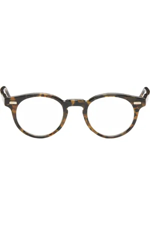 Thom Browne Brown Round Glasses