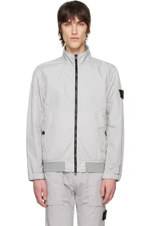 Stone Island Gray Crinkle Reps R-NY Jacket
