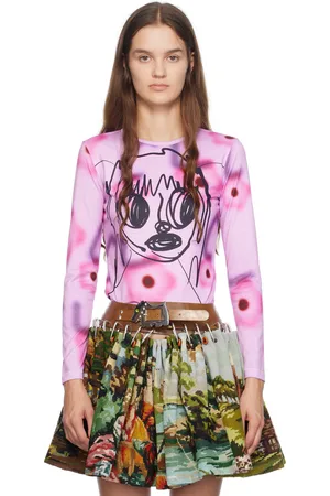 Chopova Lowena Pink Cl Girl Long Sleeve T-Shirt
