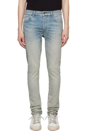 AMIRI Blue MA Quad Contrast Skinny Jeans