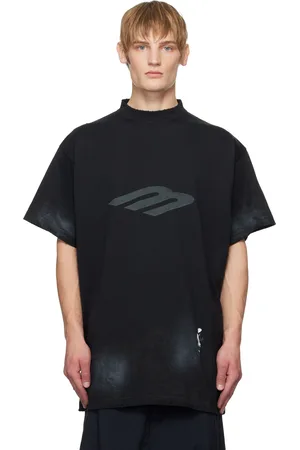 Balenciaga Black 3B Stencil Vintage Jersey Oversized T-shirt