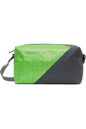Issey Miyake Gray & Green Saddle Bag