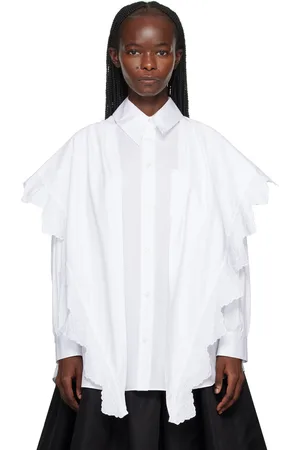 Simone Rocha White Pointed Collar Shirt