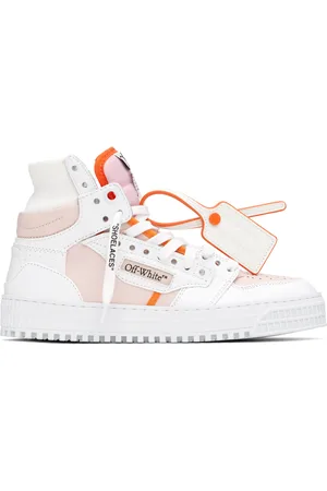 OFF-WHITE White & Orange 3.0 Off Court Calf Leather Sneakers